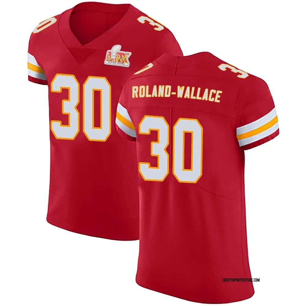 Elite Red Men's Christian Roland-Wallace Kansas City Chiefs Team Color Vapor Untouchable Super Bowl LIX Jersey
