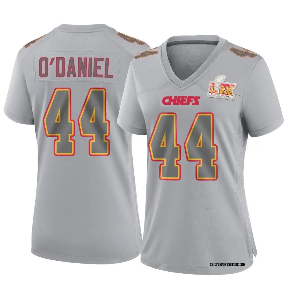Game Gray Women's Dorian O'Daniel Kansas City Chiefs Atmosphere Fashion Super Bowl LIX Jersey