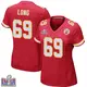 Game Red Women's Kyle Long Kansas City Chiefs Team Color Super Bowl LVIII Patch Jersey