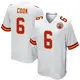 Game White Men's Kenny Cook Kansas City Chiefs Jersey