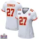 Game White Women's Chamarri Conner Kansas City Chiefs Super Bowl LVIII Patch Jersey