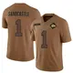 Limited Brown Men's Leon Sandcastle Kansas City Chiefs 2023 Salute To Service Jersey