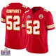 Limited Red Men's Creed Humphrey Kansas City Chiefs Vapor F.U.S.E. Super Bowl LVIII Patch Jersey