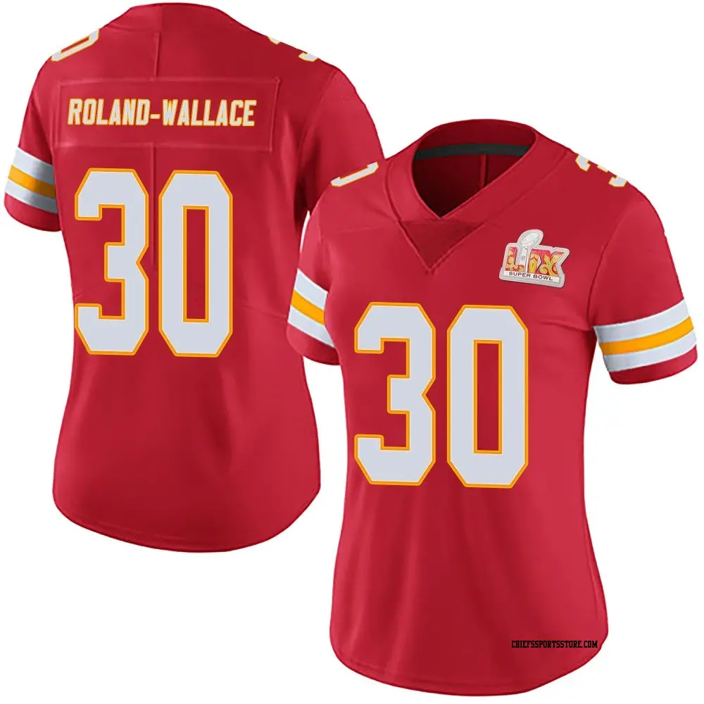 Limited Red Women's Christian Roland-Wallace Kansas City Chiefs Team Color Vapor Untouchable Super Bowl LIX Jersey