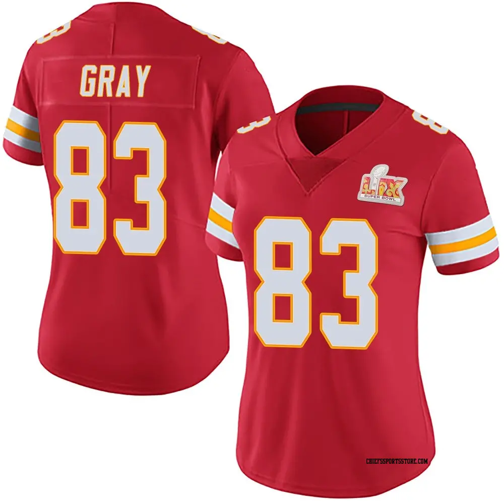 Limited Red Women's Noah Gray Kansas City Chiefs Team Color Vapor Untouchable Super Bowl LIX Jersey