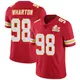 Limited Red Youth Tershawn Wharton Kansas City Chiefs Team Color Vapor Untouchable Super Bowl LIX Jersey