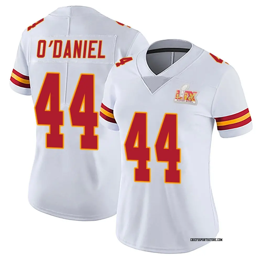 Limited White Women's Dorian O'Daniel Kansas City Chiefs Vapor Untouchable Super Bowl LIX Jersey