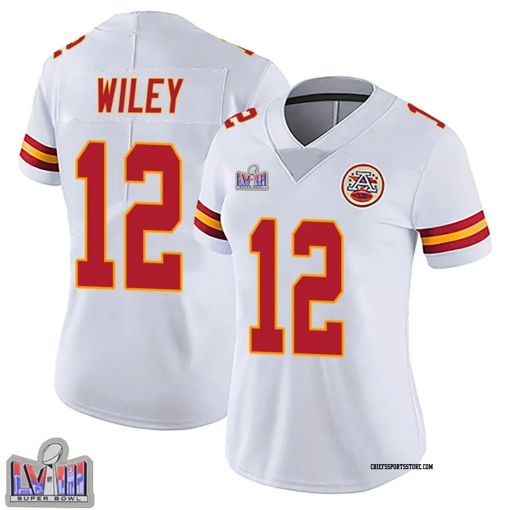 Limited White Women's Jared Wiley Kansas City Chiefs Vapor