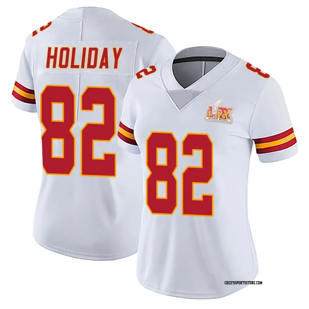 Limited White Women's Jimmy Holiday Kansas City Chiefs Vapor Untouchable Super Bowl LIX Jersey