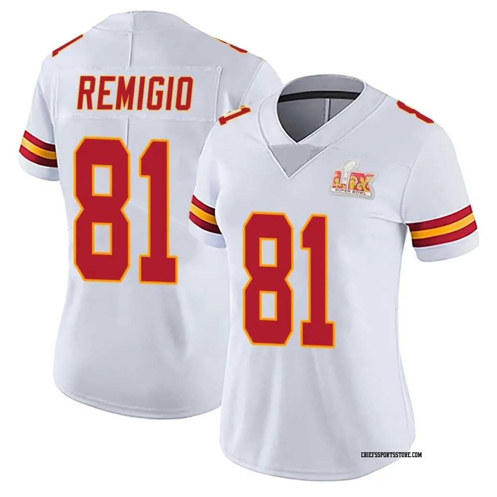Limited White Women's Nikko Remigio Kansas City Chiefs Vapor Untouchable Super Bowl LIX Jersey